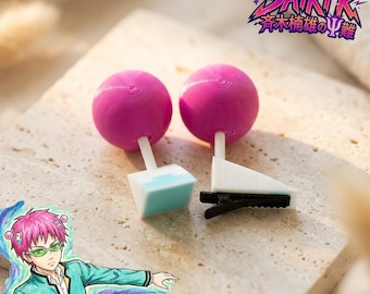 Paar Kusuo Headpiece Pink Antenne Cosplay, katastrophale Leben, Saiki Perücke Zubehör, Anime Convention Prop Geschenk