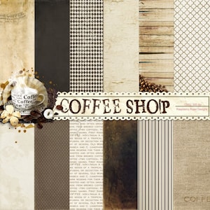 Coffee-Shop Papier Set