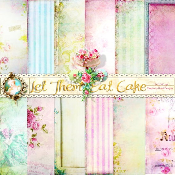 Let Them Eat Cake Paper Set Etsy Let Them Eat Cake Paper Set Etsy