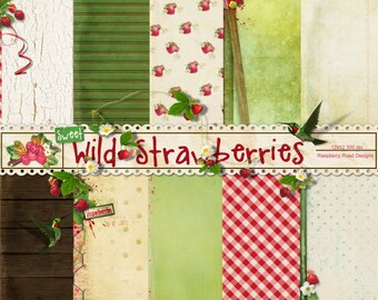 Wild Strawberries Paper Set