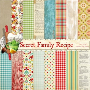 Ricetta di famiglia segreta carta insieme