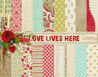 Love Lives Here Paper Set