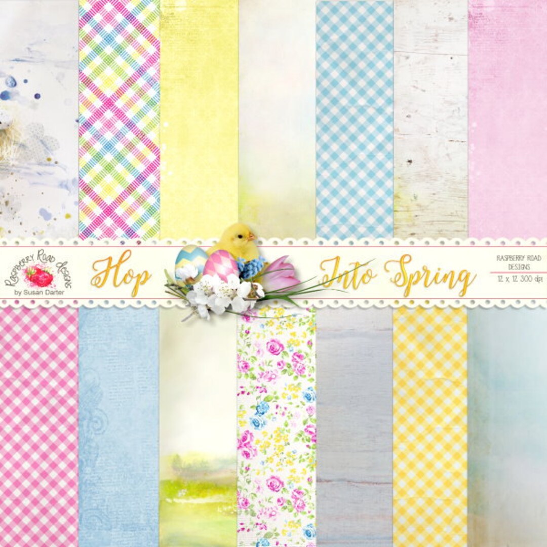 Hop Into Spring Paper Set - Etsy
