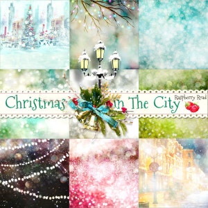 Christmas In The City Bokeh Paper Set