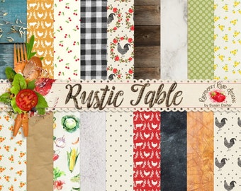 Rustic Table Paper Set