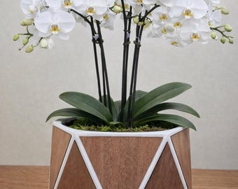 Cache pot d'intérieur - Fragments bois