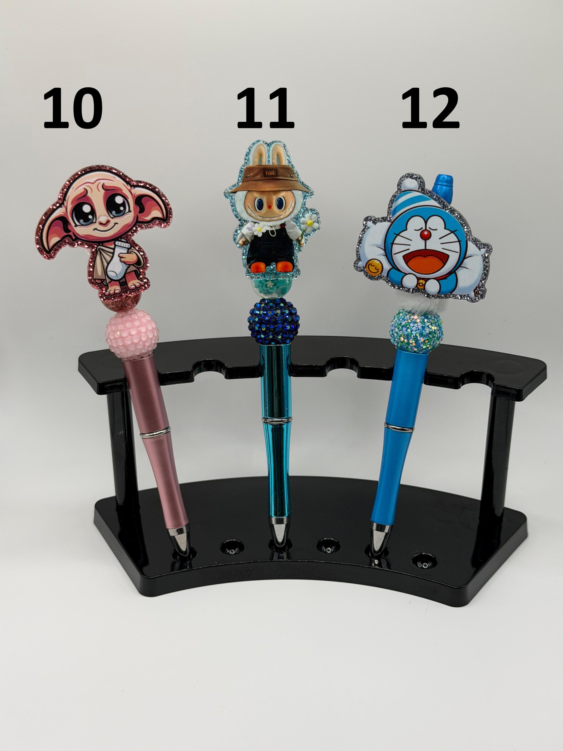 Beaded Character Pen – Acrylic Cartoon Inspired Ballpoint – Handmade ...