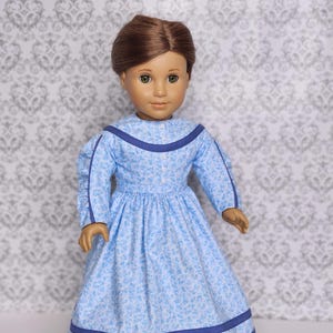 Bürgerkrieg, historisches Kleid, Puppenkleidung, 1860er Jahre Mode, Tageskleid