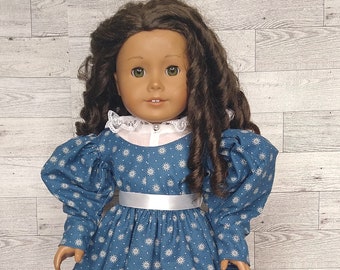 Historical doll dress, 1840s dress, doll clothing, short sleeve, Molly dress, historical fashion