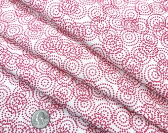 Tela de algodón de lunares cortada a medida, lunares rosas