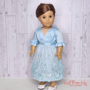 Doll dress, early 1900s, summer dress, historical fashion, 18 inch dolls