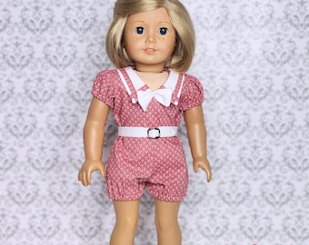 Atuendo para muñecas, mono de los años 30, ropa para muñecas de 18 pulgadas, moda histórica