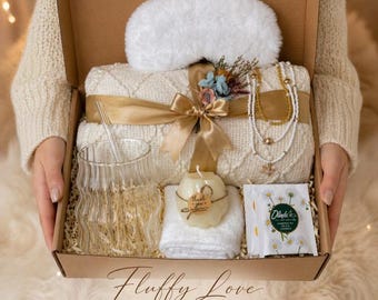 Birthday Gift for Her / Self Care Gift Box/Cozy Gift Basket / Thinking of You Gift / Get Well Soon Care Package / Gift for Friend Sister