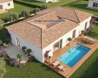 Casa moderna a un solo piano, 80 m², 3 camere da letto | Link per il download del PDF