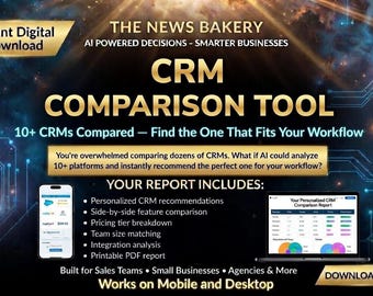 CRM Comparison Tool — Find Your PERFECT CRM, Small Business Customer Management Recommender