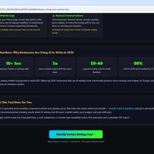 AI WRITING Tool Matcher for Small Business Owners — Stop Staring at a Blank Page — Web App (Digital Download) image 5