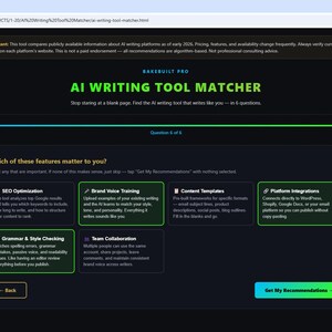 AI WRITING Tool Matcher for Small Business Owners — Stop Staring at a Blank Page — Web App (Digital Download) image 13
