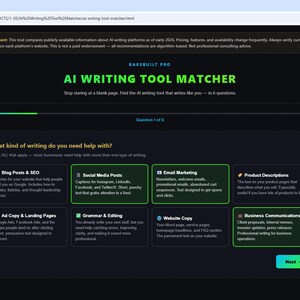 AI WRITING Tool Matcher for Small Business Owners — Stop Staring at a Blank Page — Web App (Digital Download) image 7