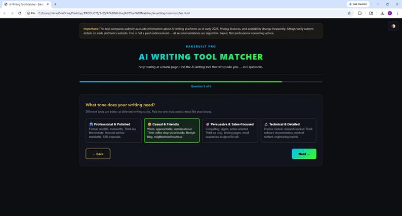 AI WRITING Tool Matcher for Small Business Owners — Stop Staring at a Blank Page — Web App (Digital Download) image 12
