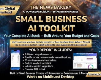 Small Business AI TOOLKIT — Build Your Complete AI Stack, Budget Planner and Tool Recommender