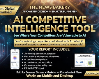 AI Competitive INTELLIGENCE Tool — Find Where Your Competitors Are Vulnerable, Gap Analysis