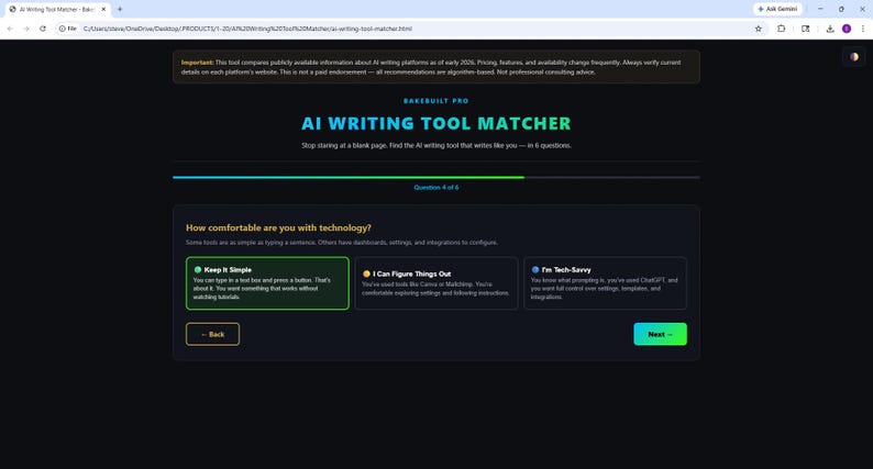 AI WRITING Tool Matcher for Small Business Owners — Stop Staring at a Blank Page — Web App (Digital Download) image 11
