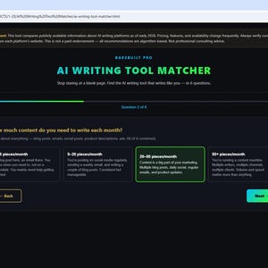 AI WRITING Tool Matcher for Small Business Owners — Stop Staring at a Blank Page — Web App (Digital Download) image 8