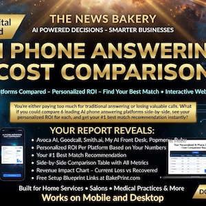 AI Phone Answering COMPARISON Tool | 6 Platforms Ranked by ROI | Interactive Cost Calculator for Small Business