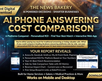 AI Phone Answering COMPARISON Tool | 6 Platforms Ranked by ROI | Interactive Cost Calculator for Small Business