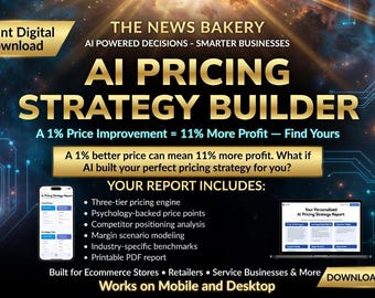 AI Pricing Strategy BUILDER — Three-Tier Pricing Engine, Profit Optimization for Small Business