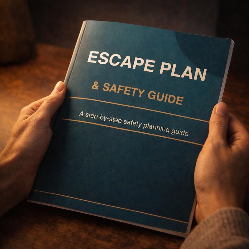 Escape Plan & Safety Guide | Domestic Abuse Safety Plan Printable ...