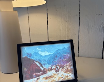 Foto litofania personalizzata – Regalo personalizzato stampato in 3D – Cornice luminosa