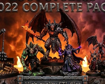 Loot Studios STL Bundle 2022 | 12 Pack Mega Collection + extra | 120GB Miniatures & Terrain digital