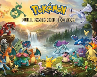 Pokemon STL Pack | 1500+ Miniatures Pokemon HQ | 130+ GB Files | Google Drive Digital Download