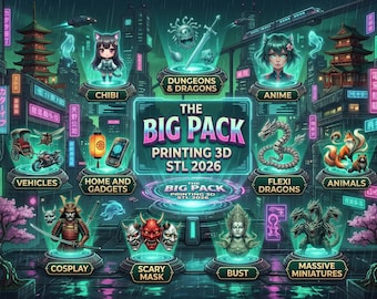 Massive Mega Pack STL 2026 | +1000000 Files | Lifetime Access | Digital Download