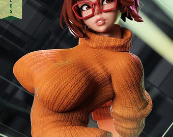 Detective Nerd Sexy Girl STL | Scooby-Doo VELMA Dinkley 3D MATURE | Digital Download