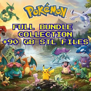 Pack de plus de 1700 fichiers STL Pokémon | Fichiers d'impression 3D Pokémon | Figurine Pokémon et Poké Ball imprimée en 3D