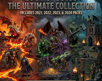 Loot Studios 2021 to 2024 Fantasy Release STL | 48 Mega Pack STL Collection + Extras
