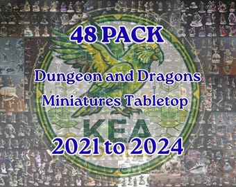 48 Pack D&D STL Pack | +300GB Tabletop Miniatures bundle Collection | Digital Download