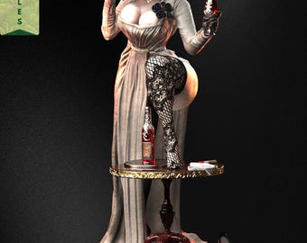 Alcina Dimitrescu STL File | Resident Evil Village 3D Print Model | Collector Ghotic Vampire Lady