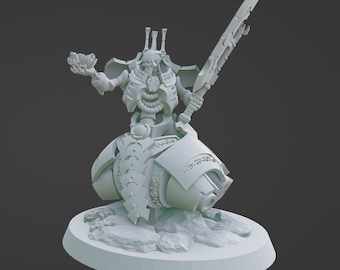 Seigneur Necron Lokhust antique - Figurines de jeu de figurines imprimées en résine 3D, ABS 12k + personnalisation