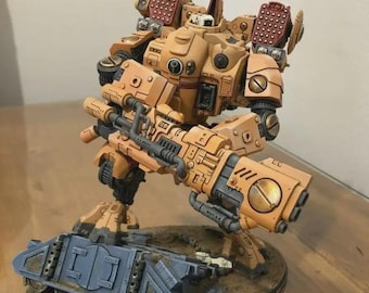 3D Printed Warhammer Big Tau Battlesuit