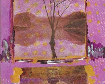 purple tree and buddha