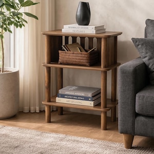 Puede incluir: Una taza de cerámica blanca con un asa negra y el texto "But First, Coffee" en negrita negra. La taza se encuentra sobre un fondo borroso, sugiriendo un ambiente acogedor.