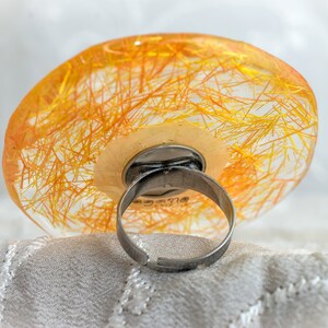 Abstract Ring by PAGANEuniques Art Resin Ring Kandinsky Circles Ring