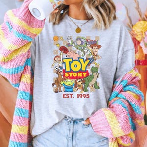 Toy Story Shirt, Disney Toy Story Sweatshirt, Woody Buzz Lightyear Shirt, Jessie Rex Hamm Alien Slinky Dog Shirt, Toy Story Est 1995 Shirt image 3