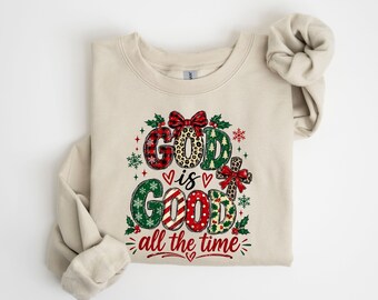 Faith Makes Every Season Bright Shirt, Christian Christmas Sweatshirt, Holiday Faith Hoodie, Religious Christmas Gift