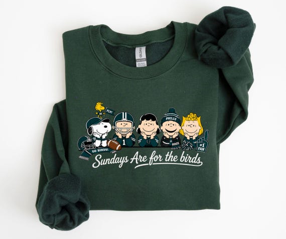 Philadelphia Football Cartoon Sweatshirt, Sundays Are for the Birds Sweatshirt or Hoodie, Philly Game Day Fan Gift, Football Season Apparel