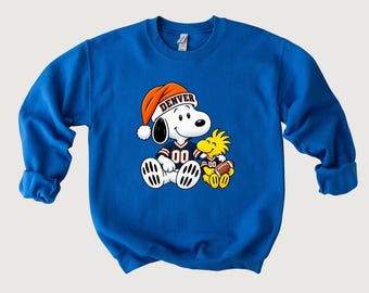 Denver Christmas Football Shirt, Santa Sports Sweatshirt, Holiday Football Hoodie, Sunday Game Day Tee, Denver Christmas Gift