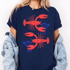 Lobster Margarita Shirt, Coastal Summer Tee, Beach Lobster Graphic Shirt, Funny Seafood Shirt, Nautical Summer T Shirt, Coastal Vacation Tee image 2